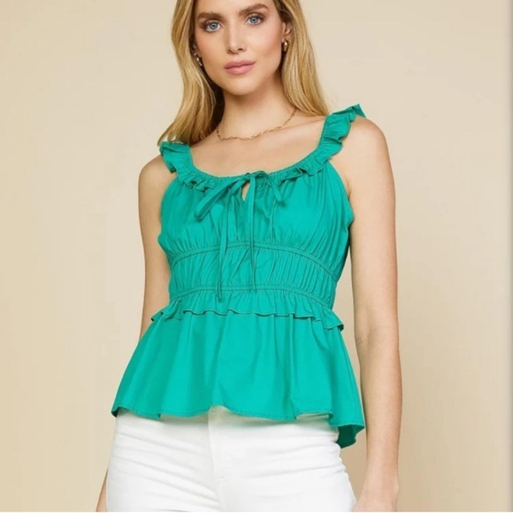 Skies Are Blue Tops - NEW…SKIES ARE BLUE from StitchFix Ruffled Smock Top